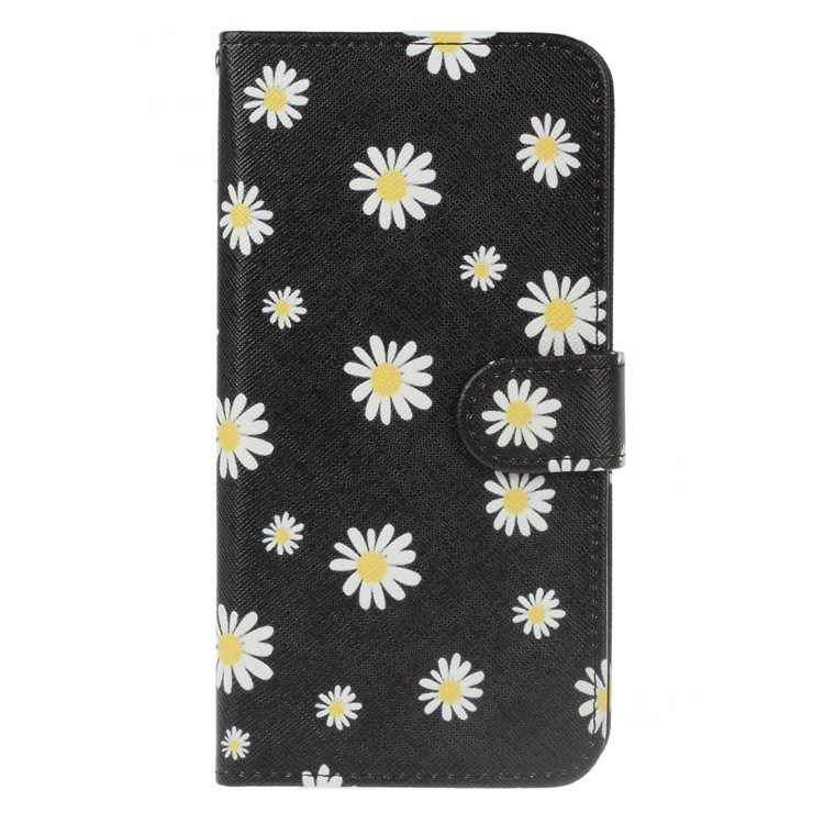 Patterned PU Leather Wallet Magnetic Stand Protective Phone Cover for Nokia 8 - Daisy-1