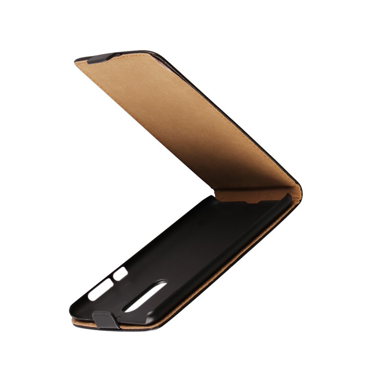 Genuine Split Leather Vertical Flip Mobile Phone Case for Nokia 5 - Black-3