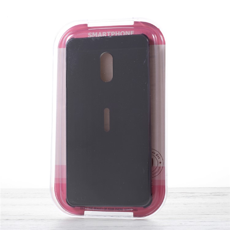 For Nokia 6 Aluminum Alloy Drop-proof Bumper + Brushed Plated PC Back Case - Black-8