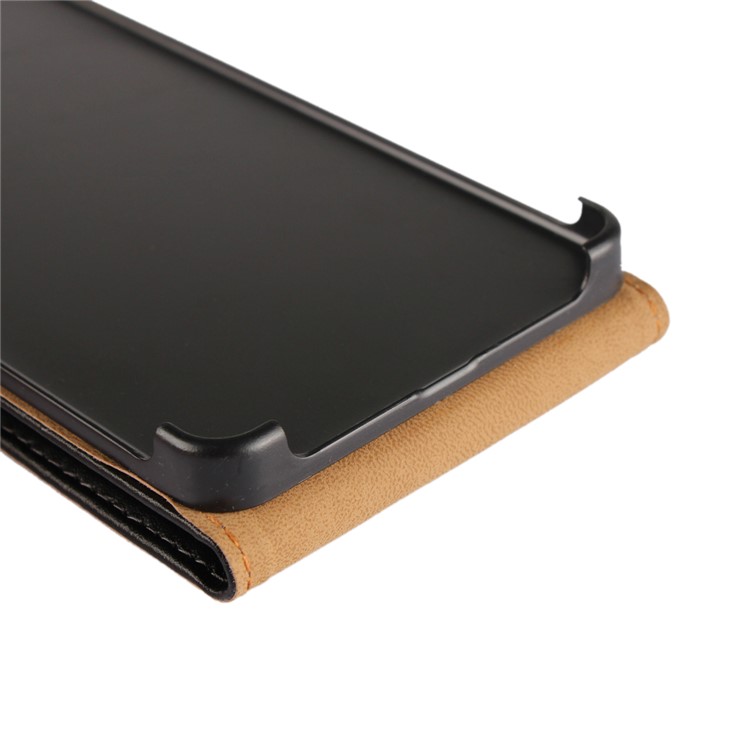 Vertical Flip Genuine Split Leather Protection Mobile Phone Case Accessory for Nokia 6 - Black-9