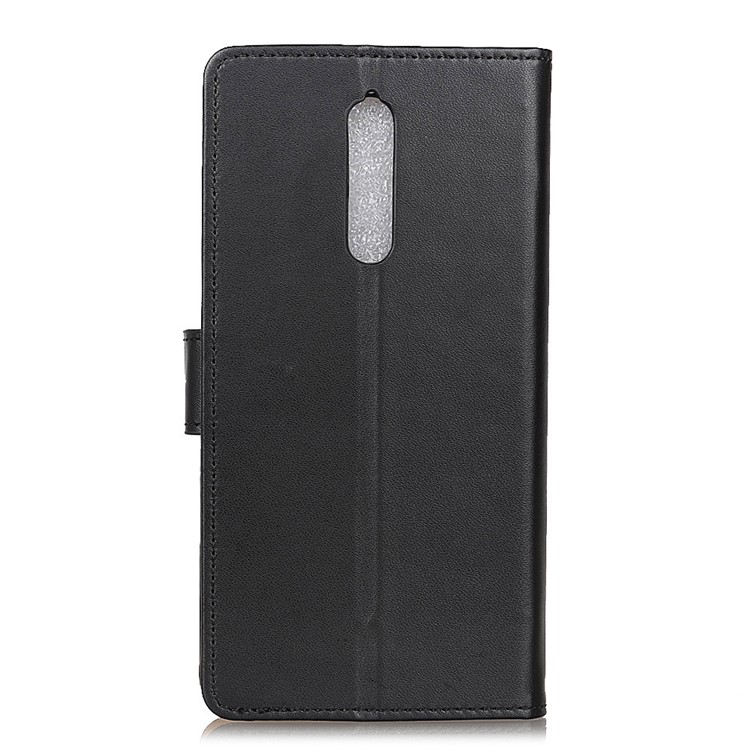 PU Leather Stand Wallet Phone Case for Nokia 8 - Black-3