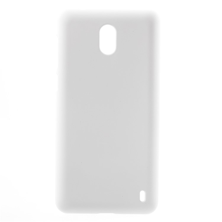 For Nokia 2 Rubberized PC Protective Cell Phone Cover - White-1