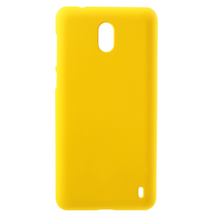 For Nokia 2 Rubberized PC Protective Phone Accessory Cover - Yellow-1