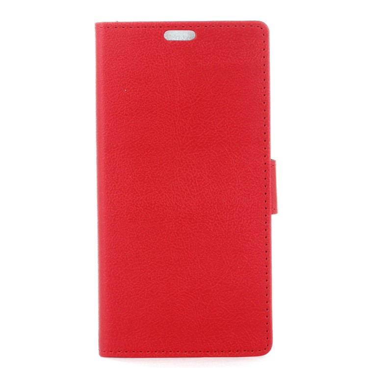 Wallet Magnetic Stand Leather Mobile Phone Cover for Nokia 2 - Red-1
