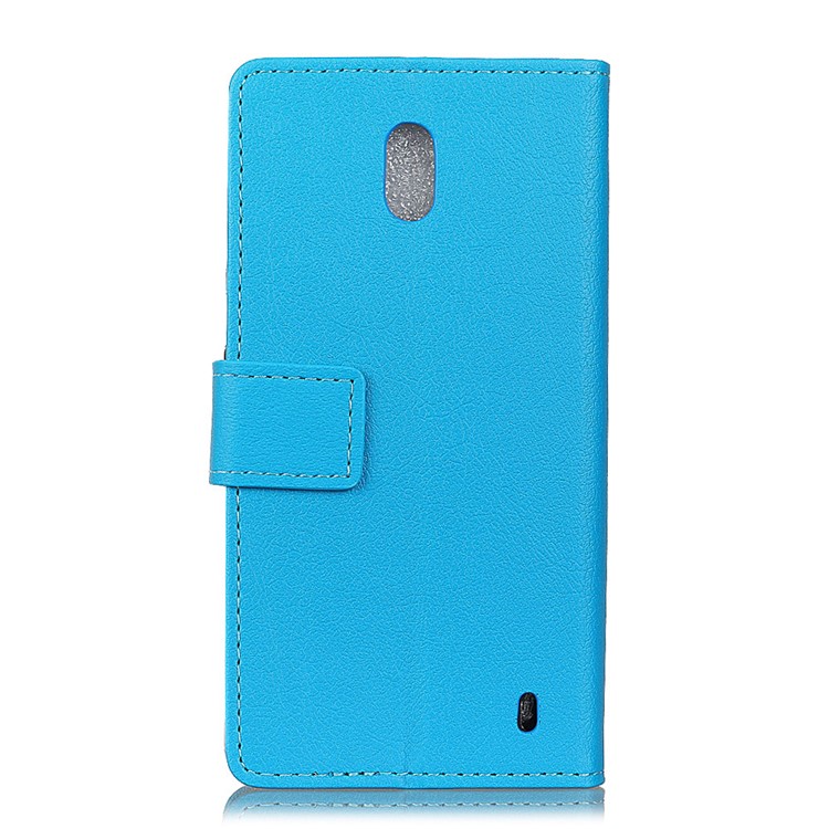 Wallet Magnetic Stand Leather Cell Phone Shell for Nokia 2 - Blue-2