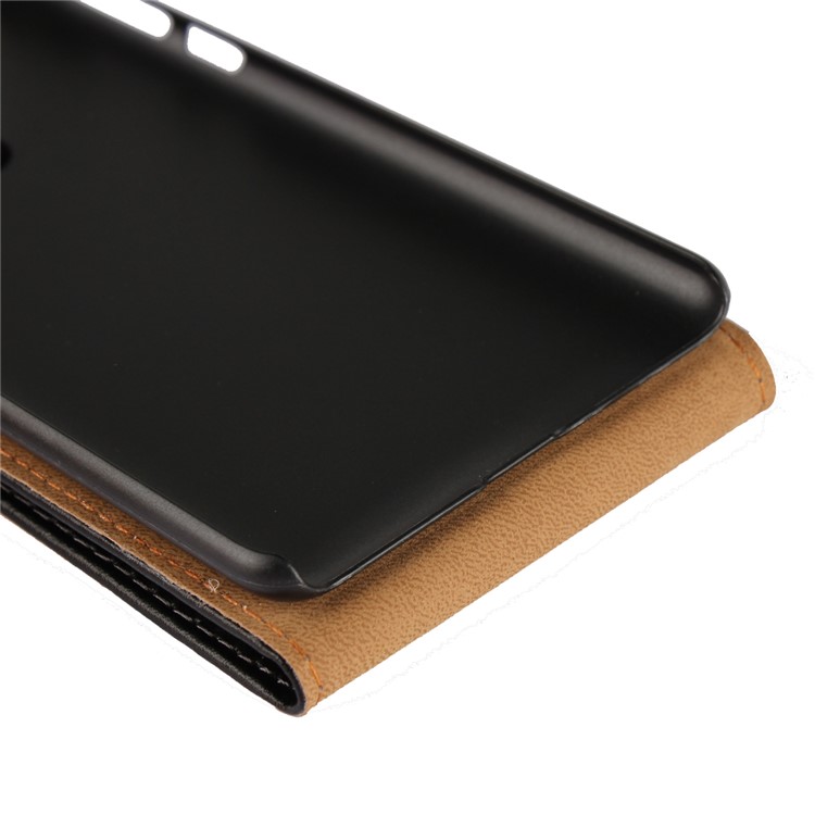 Vertical Flip Genuine Split Leather Case for Nokia 8 - Black-10