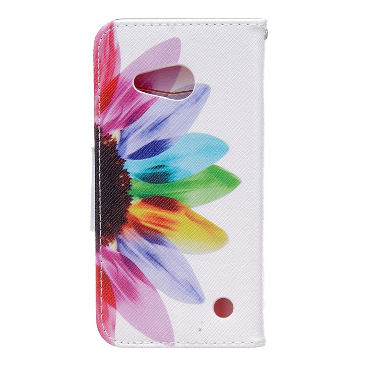 Pattern Printing Wallet Leather Mobile Case for Microsoft Lumia 550 - Colorful Petals-6
