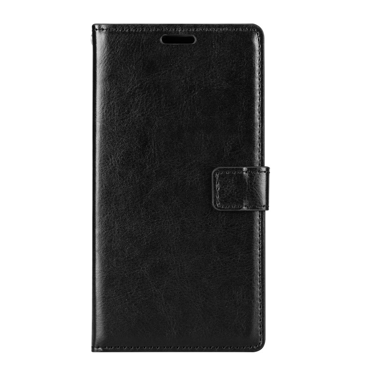 BTRCASE Crazy Horse Wallet Leather Stand Case for Nokia 8 - Black-2
