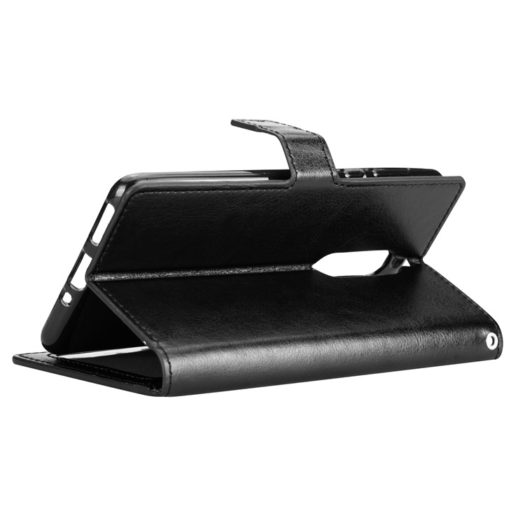 BTRCASE Crazy Horse Wallet Leather Stand Case for Nokia 8 - Black-4