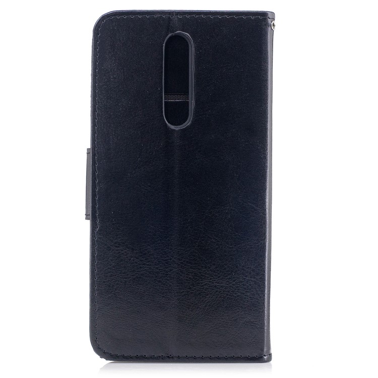 Wallet Leather Stand Case for Nokia 8 - Black-2