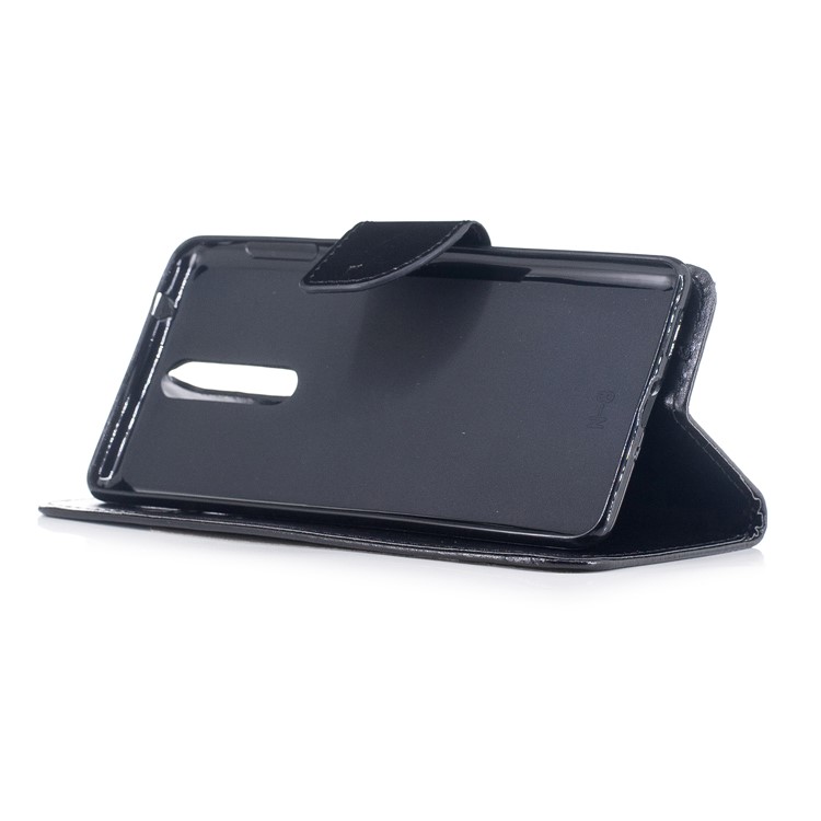 Wallet Leather Stand Case for Nokia 8 - Black-4