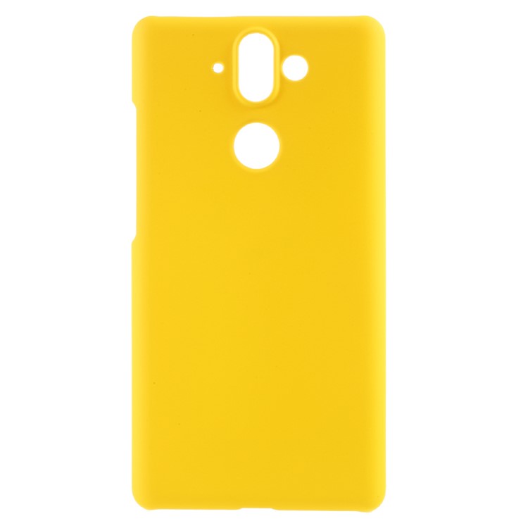 Glossy Hard Plastic Phone Case Accessory for Nokia 9 / 8 Sirocco - Yellow-1