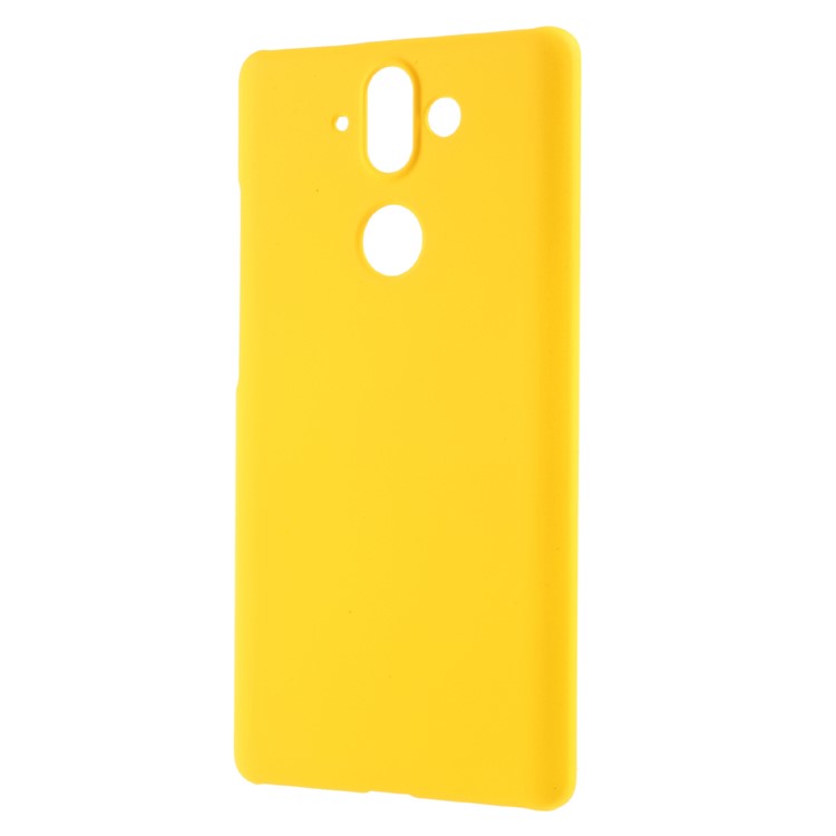Glossy Hard Plastic Phone Case Accessory for Nokia 9 / 8 Sirocco - Yellow-2