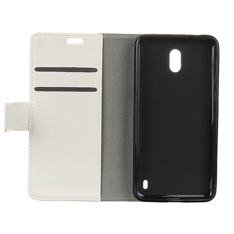 Patterned Printing Leather Wallet Stand Protection Case for Nokia 2 - Cute Animal-5