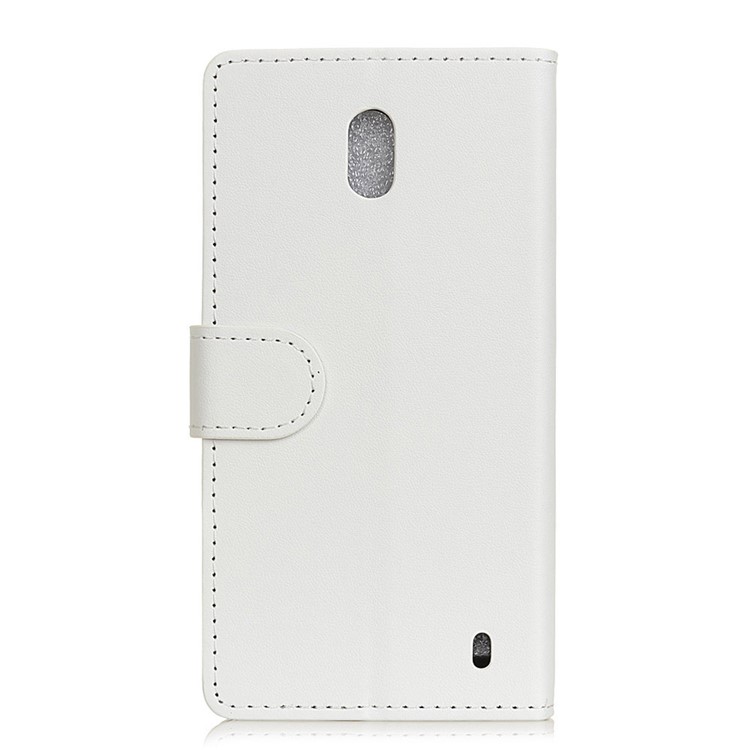 Magnetic PU Leather Stand Wallet Phone Casing Cover for Nokia 2 - White-3