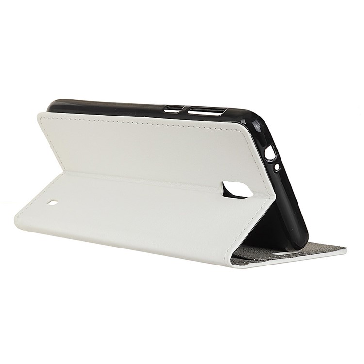 Magnetic PU Leather Stand Wallet Phone Casing Cover for Nokia 2 - White-5