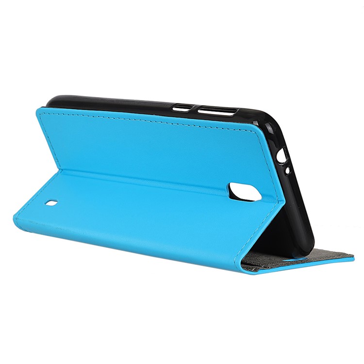 Magnetic PU Leather Stand Wallet Cellphone Shell for Nokia 2 - Blue-5