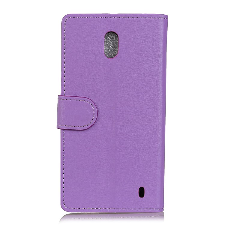 Magnetic PU Leather Stand Wallet Phone Protection Cover for Nokia 2 - Purple-3