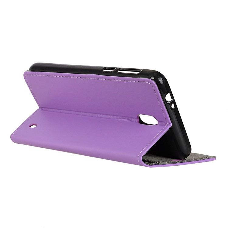 Magnetic PU Leather Stand Wallet Phone Protection Cover for Nokia 2 - Purple-5