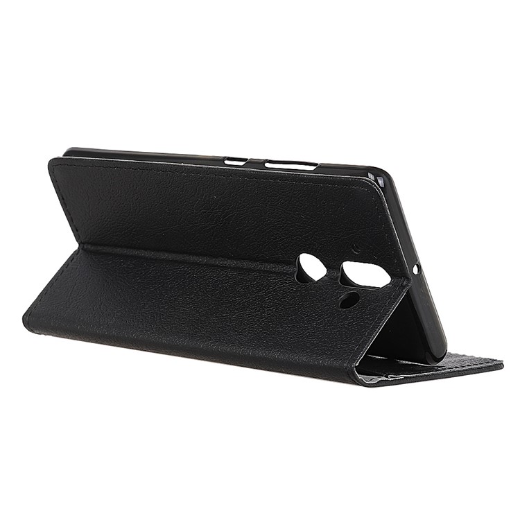 Folio Flip PU Leather Stand Wallet Mobile Phone Case for Nokia 9 - Black-3
