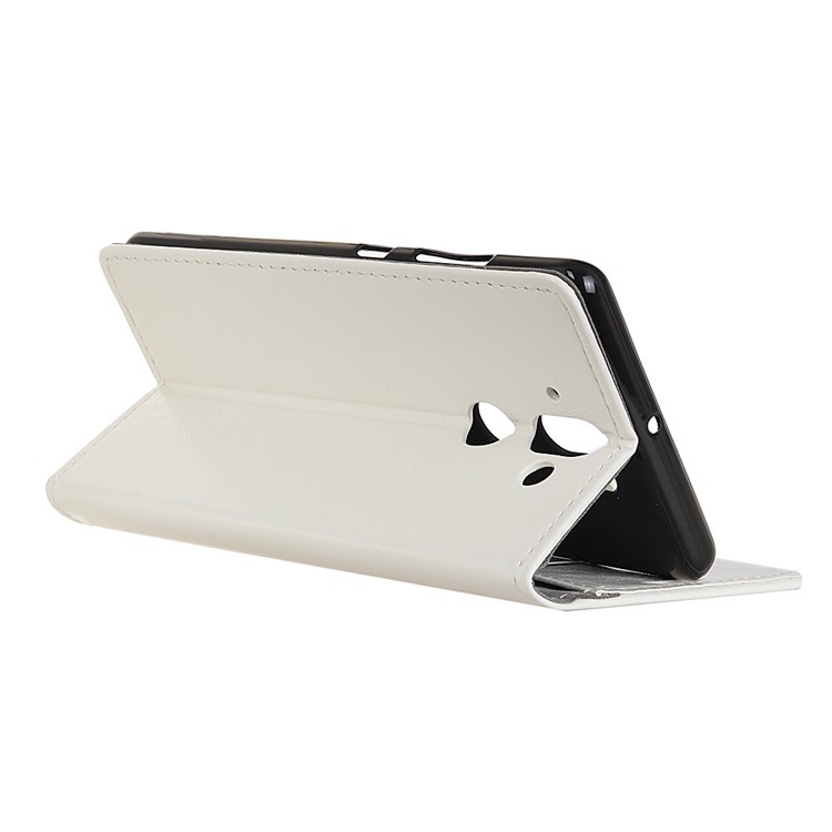 For Nokia 9 / 8 Sirocco Crazy Horse PU Leather Wallet Phone Case Accessory - White-3