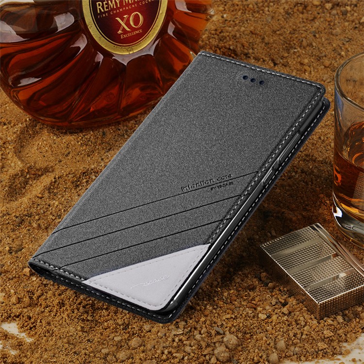 TSCASE Trajectory for Nokia 6 Flip Stand Leather Cellphone Case - Grey-2