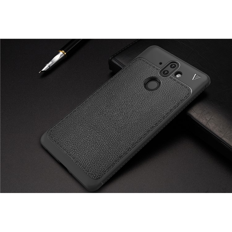 IVSO Gentry Series Leather Coated TPU Phone Case for Nokia 9 / 8 Sirocco - Black-6