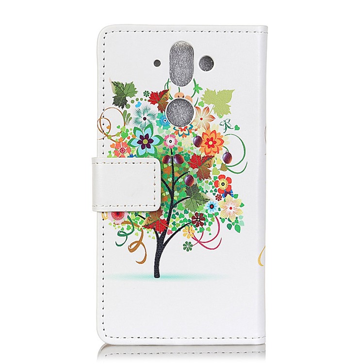 Flip Leather Wallet Protection Case for Nokia 9 / 8 Sirocco - Flowers Tree with Fruits-3