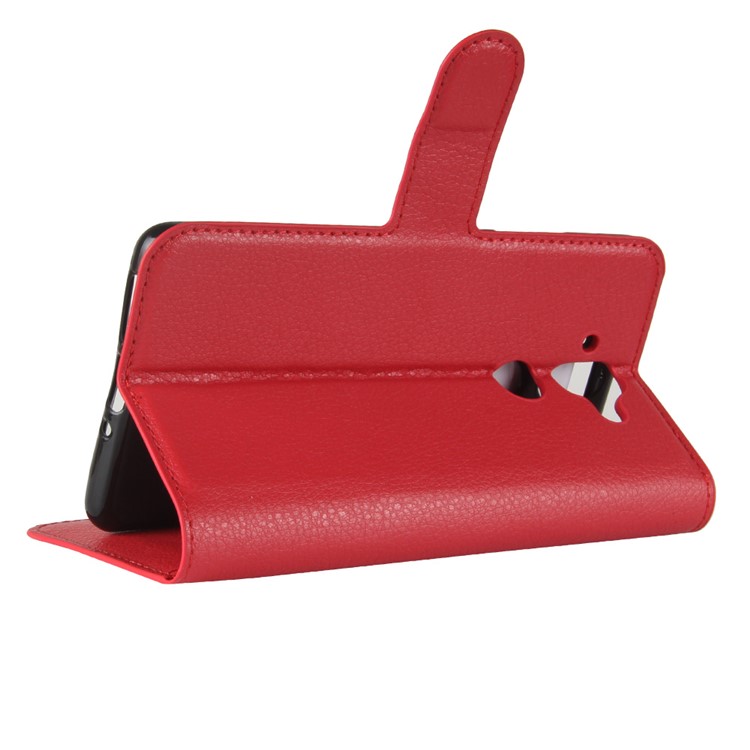 For Nokia 9 / 8 Sirocco Litchi Texture Leather Wallet Stand Shell - Red-5