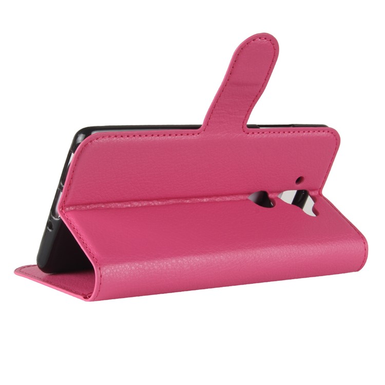 For Nokia 9 / 8 Sirocco Litchi Grain PU Leather Wallet Stand Phone Case - Rose-5