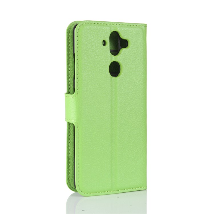 Litchi Texture Card Holder Leather Stand Case for Nokia 9 / 8 Sirocco - Green-6
