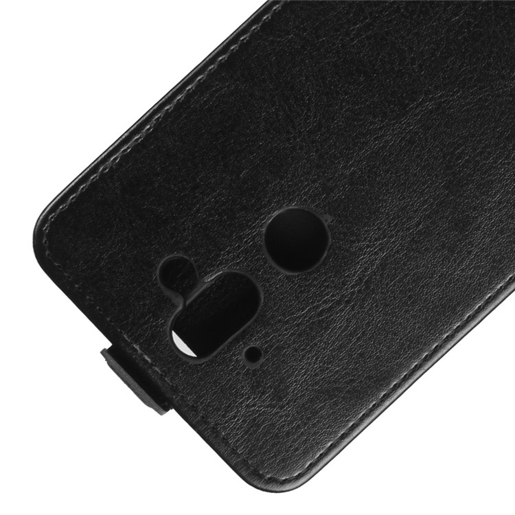 Crazy Horse Skin Leather Vertical Flip Phone Case for Nokia 9 / 8 Sirocco - Black-2