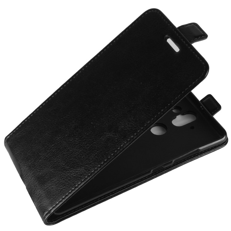 Crazy Horse Skin Leather Vertical Flip Phone Case for Nokia 9 / 8 Sirocco - Black-3