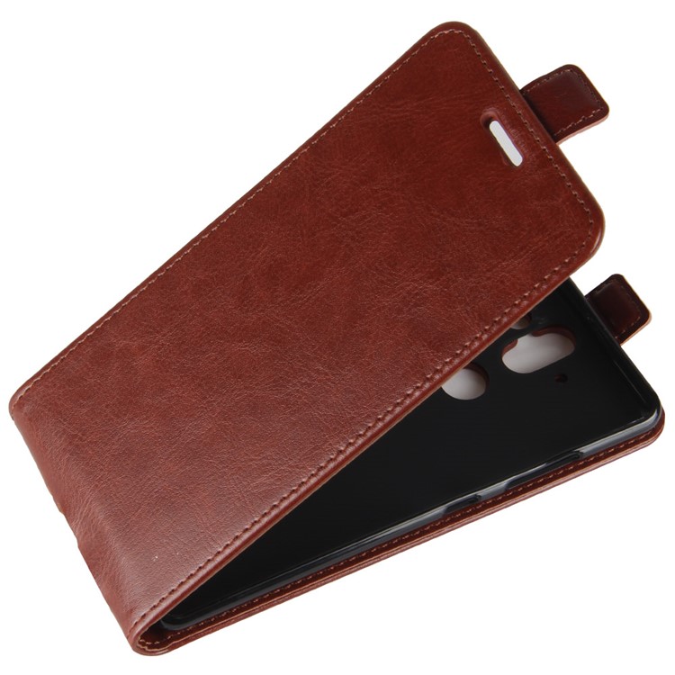 Crazy Horse Skin Leather Vertical Flip Phone Shell for Nokia 9 / 8 Sirocco - Brown-3