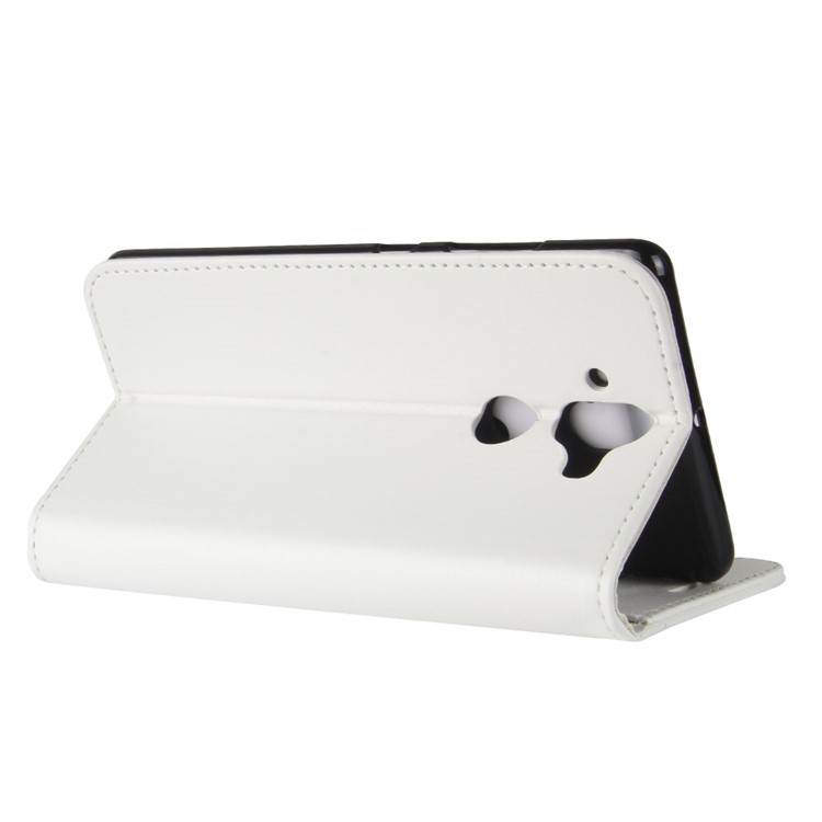 Crazy Horse Texture Leather Wallet Stand Phone Folio Shell for Nokia 9 / 8 Sirocco - White-7