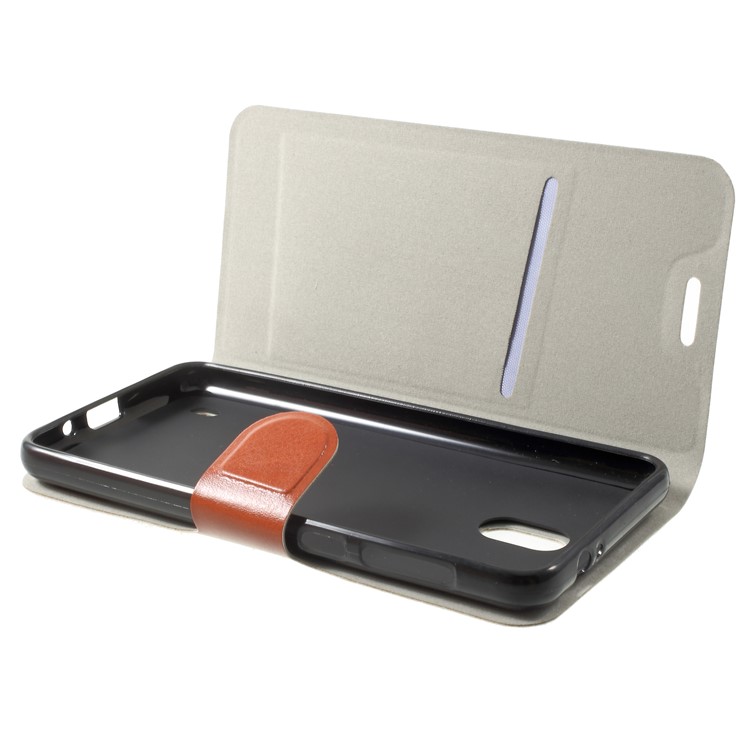 Crazy Horse Wallet Magnetic Stand Leather Shell for Nokia 2 - Brown-5