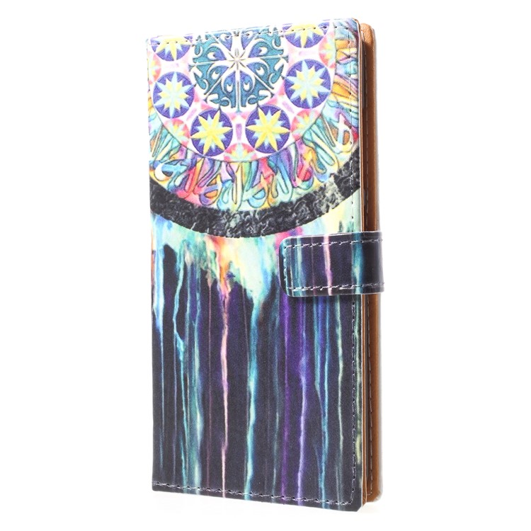 Pattern Printing Wallet Leather Stand Case for Nokia 9 / 8 Sirocco - Dream Catcher-3