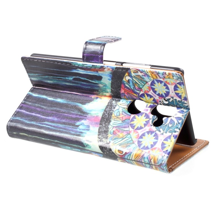 Pattern Printing Wallet Leather Stand Case for Nokia 9 / 8 Sirocco - Dream Catcher-4