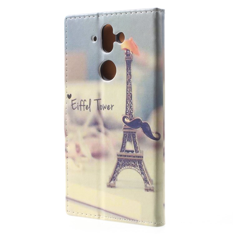 Pattern Printing Wallet Leather Cover with Stand for Nokia 9 / 8 Sirocco - Eiffel Tower-2