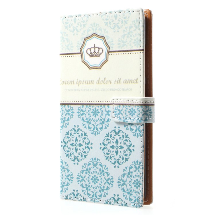 Pattern Printing Wallet Leather Magnetic Case for Nokia 9 / 8 Sirocco - Damask Flower-3