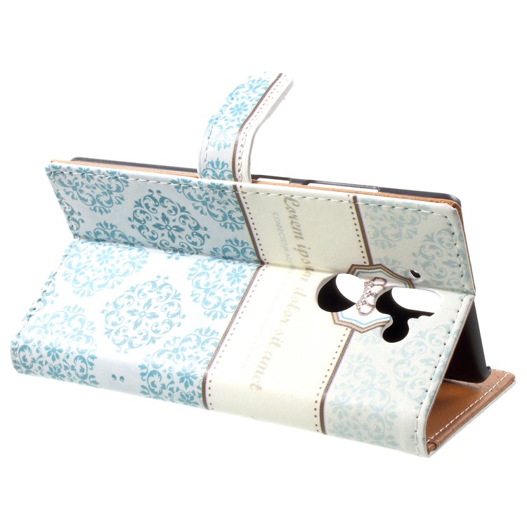 Pattern Printing Wallet Leather Magnetic Case for Nokia 9 / 8 Sirocco - Damask Flower-4