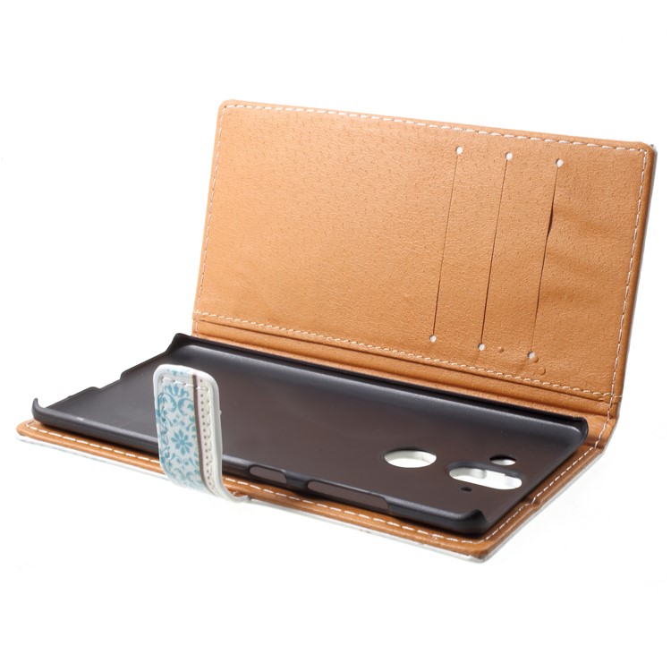 Pattern Printing Wallet Leather Magnetic Case for Nokia 9 / 8 Sirocco - Damask Flower-5