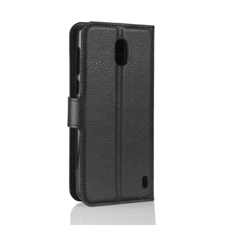 For Nokia 2 Litchi Texture Flip Leather Stand Wallet Case - Black-6