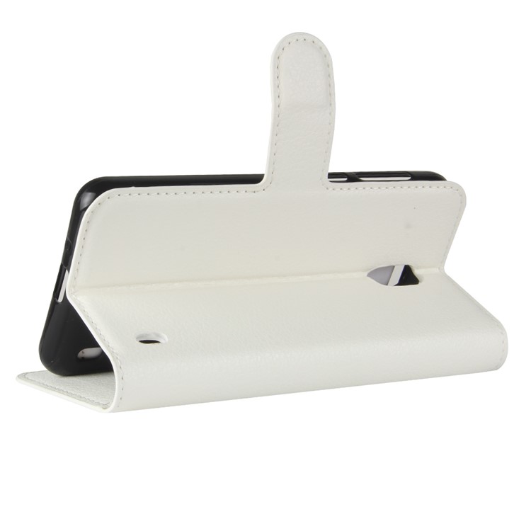 For Nokia 2 Litchi Texture Flip Leather Stand Wallet Cover - White-5