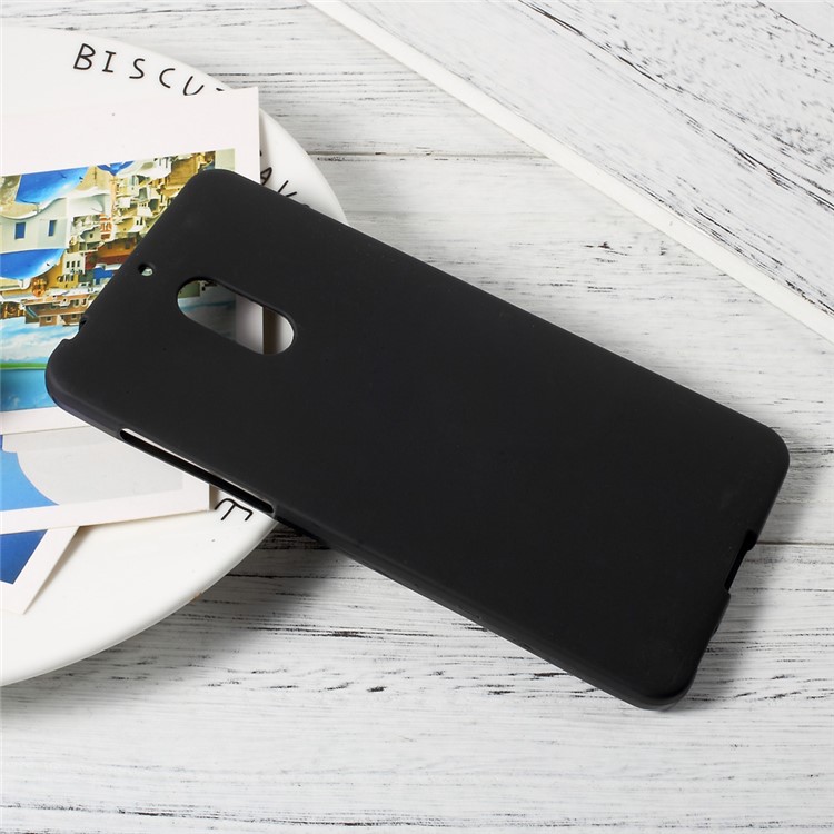 For Nokia 6 Matte Anti-fingerprint Soft TPU Mobile Phone Case - Black-3