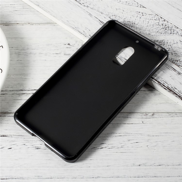 For Nokia 6 Matte Anti-fingerprint Soft TPU Mobile Phone Case - Black-4