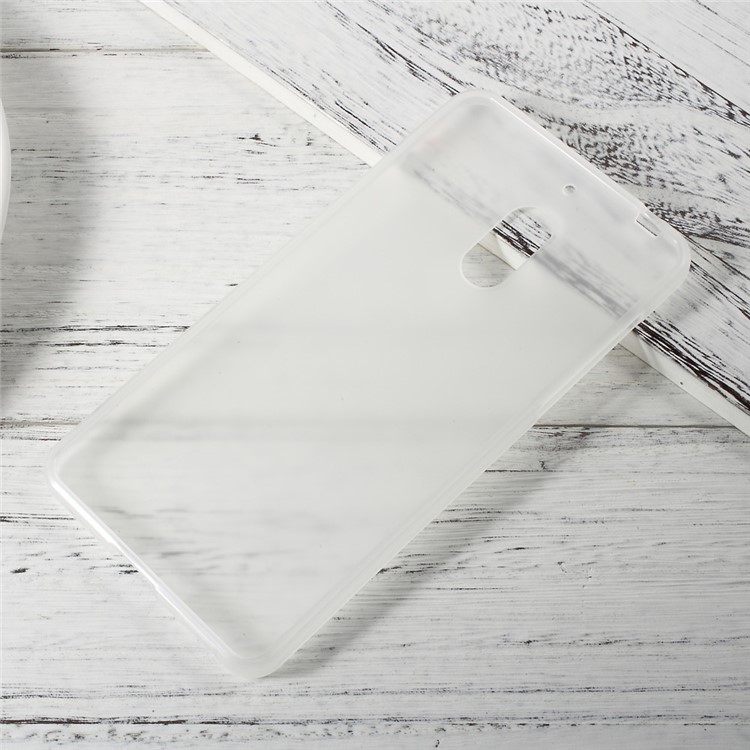 Matte Anti-fingerprint Soft TPU Cover Case for Nokia 6 - Transparent-4