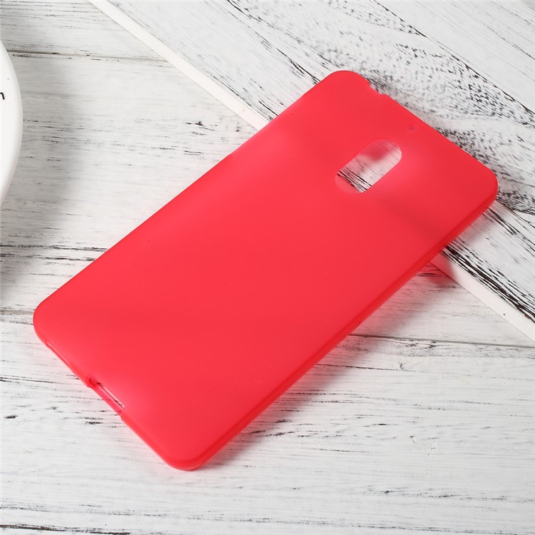 Matte Anti-fingerprint Durable TPU Shell Case for Nokia 6 - Red-1