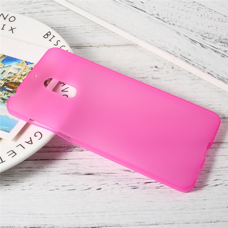 Matte Anti-fingerprint Soft TPU Case Accessory for Nokia 6 - Rose-3