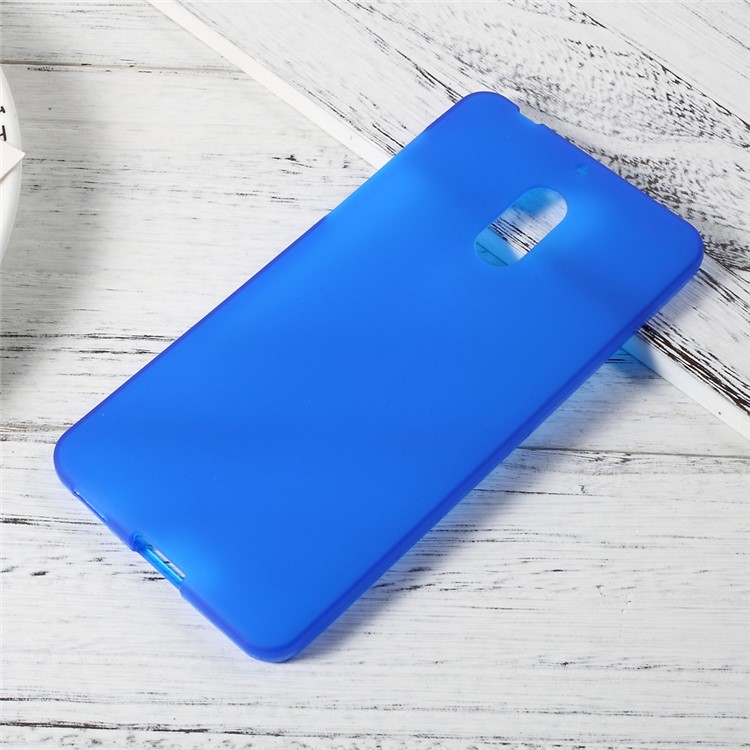 Matte Anti-fingerprint TPU Mobile Phone Cover for Nokia 6 - Blue-1